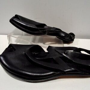 CYDWOQ Traction Black Leather Shoes